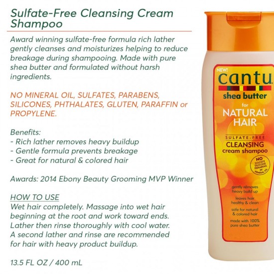 CANTU SULFATE-FREE CLEANSING SHAMPOO