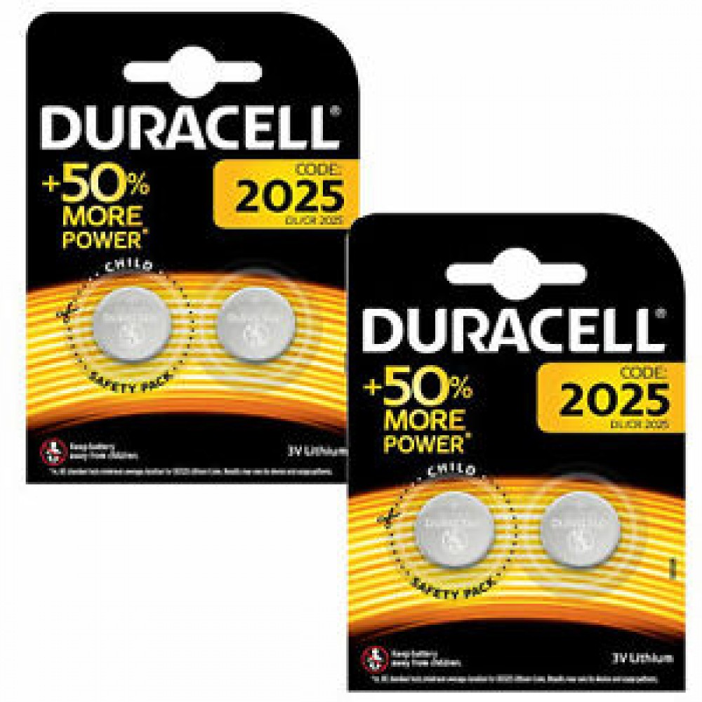 Duracell CR2025 3V Lithium Coin Cell Battery 2025 BR2025 DL2025 