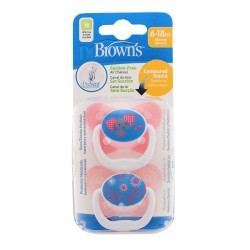 OPTIONS PREVENT SOOTHER 6-12 PINK