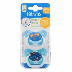 OPTIONS PREVENT SOOTHER 6-12 BLUE